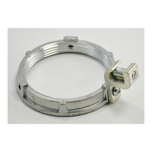 Bridgeport Fittings - Bridgeport 168-G 3" Grounding Locknut, 14-1/0 Lug, Die Cast