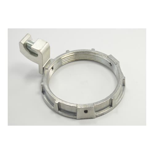 Bridgeport Fittings - Bridgeport 169-G 3-1/2" Grounding Locknut, 3/0-6 Lug,Die Cast