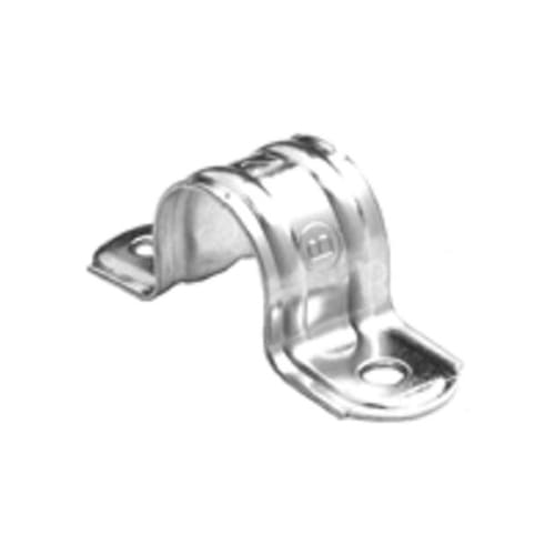 Bridgeport Fittings - Bridgeport 1923 1-1/4" 2-Hole EMT Strap, Steel