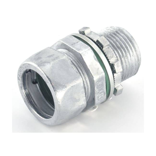 Bridgeport Fittings - Bridgeport 251-RT2XL 3/4" EMT Compression Connector, Raintight, Extra Long Threads, Die Cast