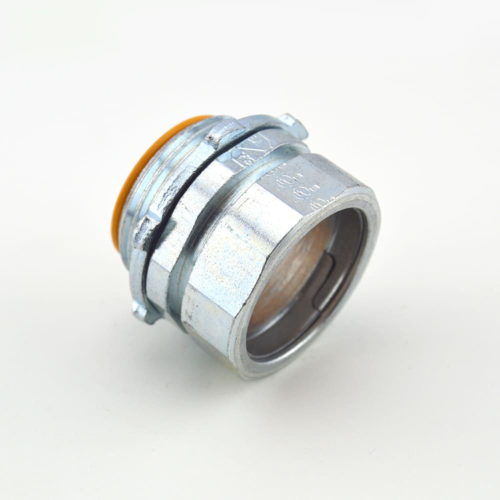 Bridgeport Fittings - Bridgeport 252-USI 1" EMT Compression Connector with Insulated Throat, Steel (USA)