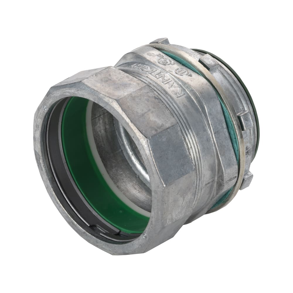 Bridgeport Fittings - Bridgeport 256-RTI2 2-1/2" EMT Raintight Insulated Compression Connector, Die Cast