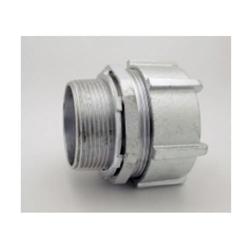 Bridgeport Fittings - Bridgeport 258-US 3-1/2" EMT Compression Connector, Steel (USA)