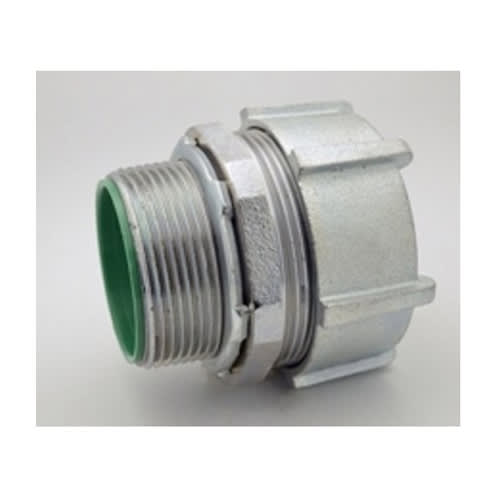 Bridgeport Fittings - Bridgeport 257-USI 3" EMT Compression Connector with Insulated Throat, Steel (USA)