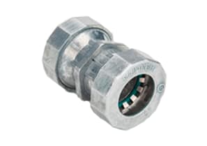 Bridgeport Fittings - Bridgeport 260-MSRT 1/2" Push-EMT Coupling, Raintight, Zinc Alloy