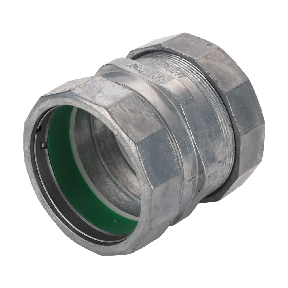 Bridgeport Fittings - Bridgeport 266-RT 2-1/2" Raintight Compression Coupling, Zinc Die Cast