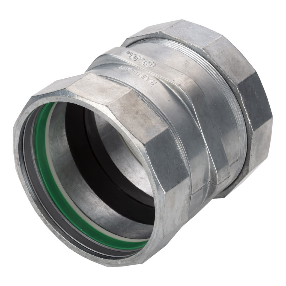 Bridgeport Fittings - Bridgeport 269-RT 4" Raintight Compression Coupling, Zinc Die Cast