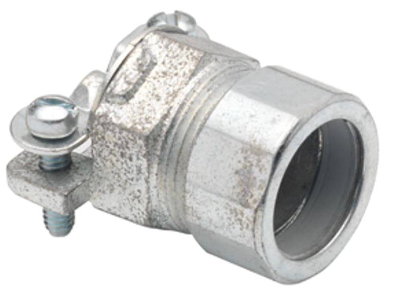 Bridgeport Fittings - Bridgeport 280 3/8"-1/2" EMT to NM Combination Coupling, Malleable
