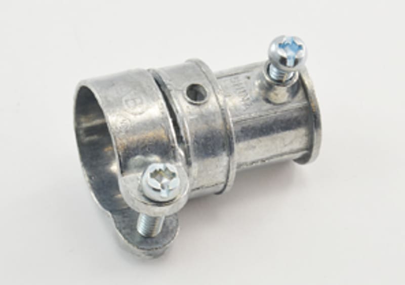 Bridgeport Fittings - Bridgeport 281-DC 1/2" Flex Conduit to 1/2" EMT Set Screw Combination Coupling, Zinc Die Cast