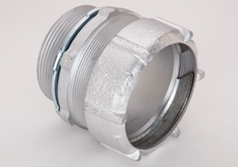 Bridgeport Fittings - Bridgeport 3007 3" Rigid/IMC Conduit Compression Connector, Malleable Iron