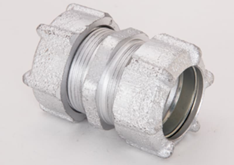Bridgeport Fittings - Bridgeport 3101 3/4" Rigid/IMC Conduit Compression Coupling, Malleable Iron