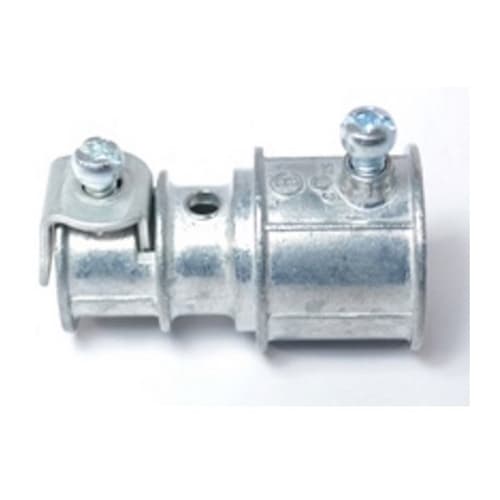 Bridgeport Fittings - Bridgeport 4057-DC 3/4" EMT to 14/3 - 10/3 AC/MC/FMC Combination Coupling, Die Cast