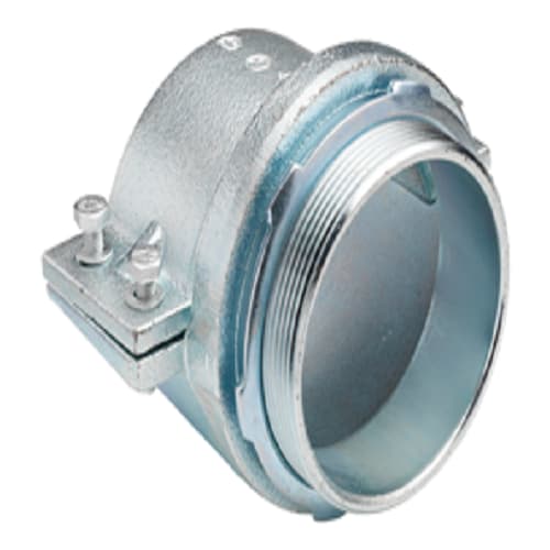 Bridgeport Fittings - Bridgeport 420 4" Flexible Metal Conduit Squeeze Connector, Malleable Iron