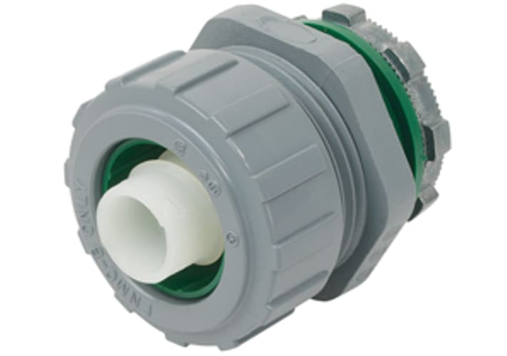 Bridgeport Fittings - Bridgeport 434-NMLT 1-1/2" Liquidtight Straight Connector, Non-Metallic