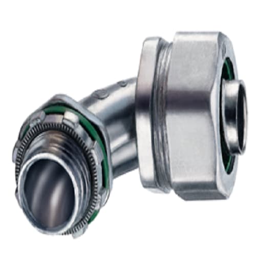 Bridgeport Fittings - Bridgeport 472-LT2 1" Liquidtight 90deg Connector, Zinc Die Cast