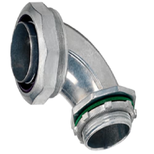 Bridgeport Fittings - Bridgeport 479-LT2 4" Liquidtight 90deg Connector, Zinc Die Cast