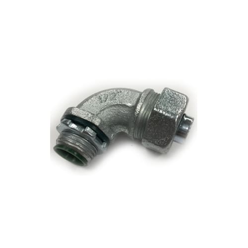 Bridgeport Fittings - Bridgeport 474-SLTI 1-1/2" 90deg Liquidtight Connector w/Insulated Throat, Steel