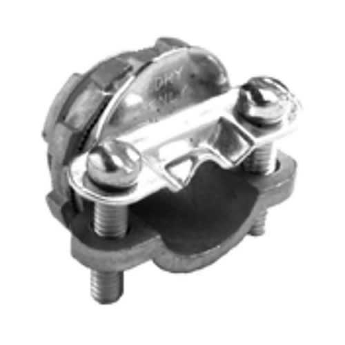 Bridgeport Fittings - Bridgeport 565-DC2 3/8" Two Screw, Strap Type MC Connector, Zinc Die Cast. For connecting 14/2 to 10/3 armored or metal clad cable