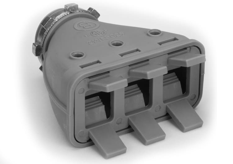 Bridgeport Fittings - Bridgeport 630-NM2 3/4" Mighty-Merge® Transition Fitting, K.O to Multi-NM Connector