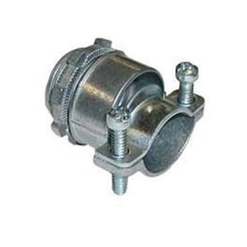 Bridgeport Fittings - Bridgeport 655-DC2 3/4" 2-Screw Strap Connector, FMC/AC/MC, Die Cast
