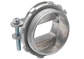 Bridgeport Fittings - Bridgeport 676-DC2 2" Two-Screw Strap-Type NM Cable Connector, Oval Cable, Zinc Die Cast