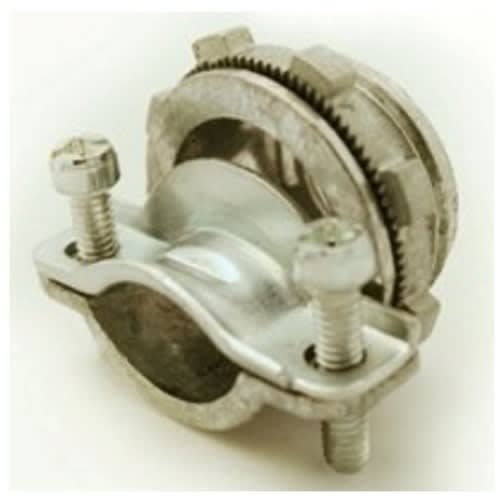Bridgeport Fittings - Bridgeport 682-DC2 3/4" 2-Screw Strap Round Connector, MC, Die Cast