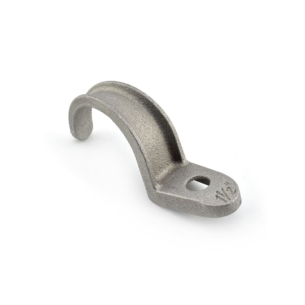 Bridgeport Fittings - Bridgeport 905-AL 1-1/2" 1-Hole Pipe Strap, Rigid, Aluminum