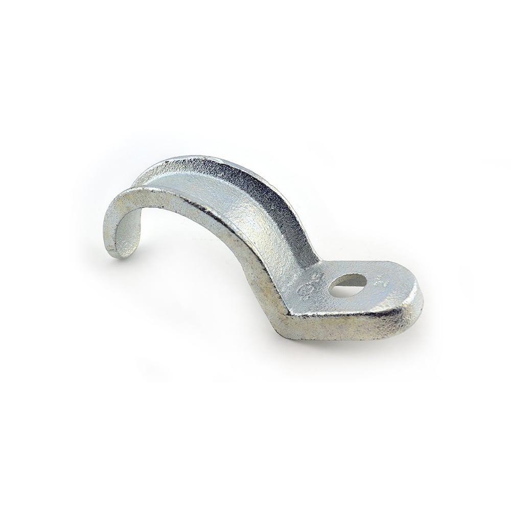 Bridgeport Fittings - Bridgeport 906 2" 1-Hole Pipe Strap, Rigid, Malleable