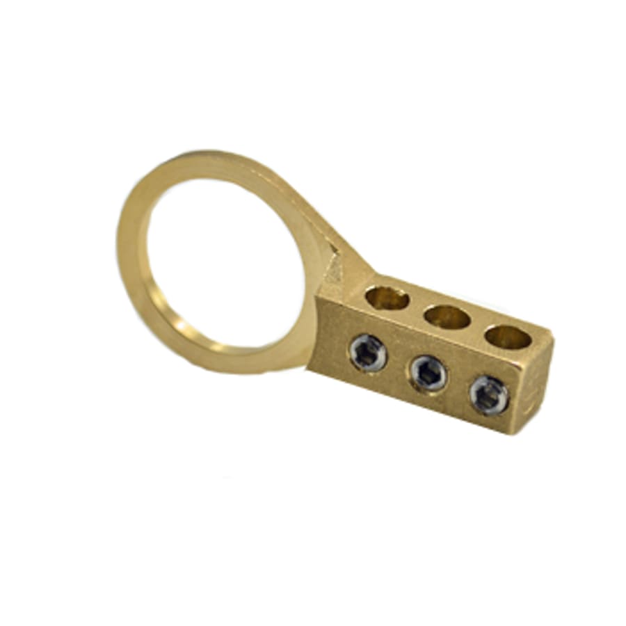 Bridgeport Fittings - Bridgeport IGB-075 3/4" Intersystem Bonding Bridge, Brass/Steel