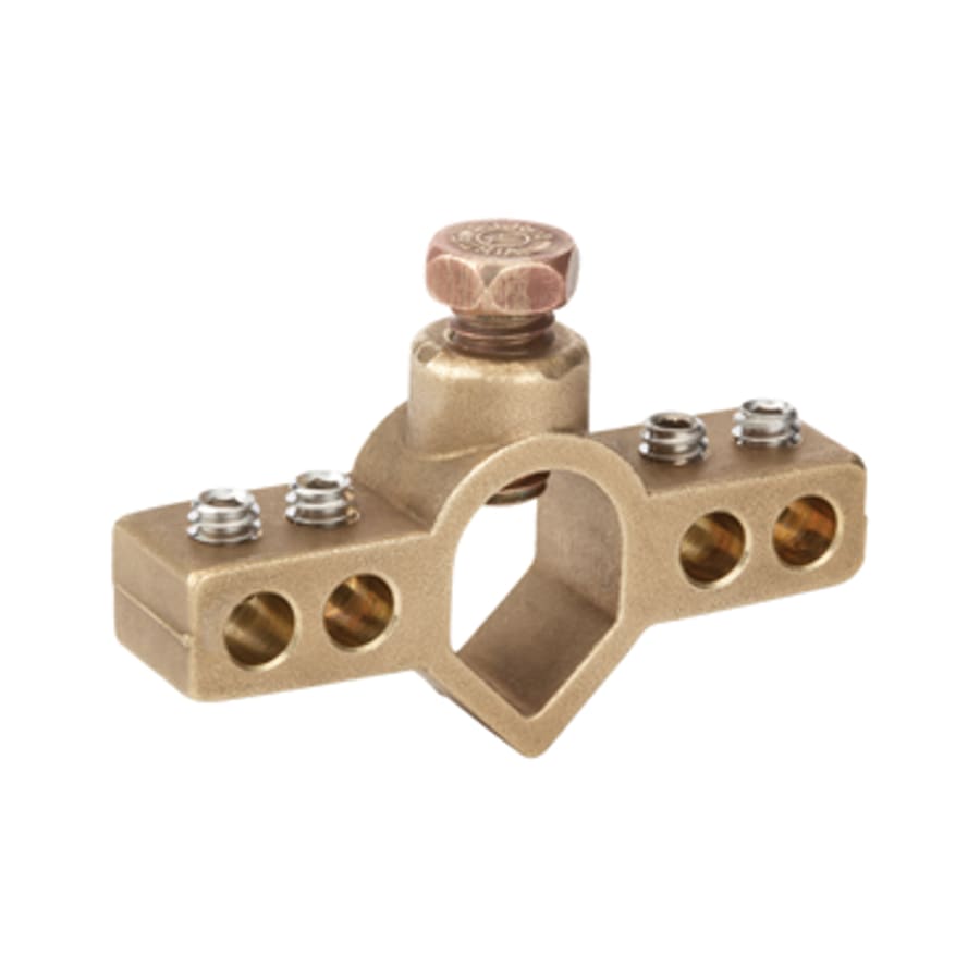 Bridgeport Fittings - Bridgeport IGBC-063 5/8" Ground Rod Clamp, Insulated, Brass