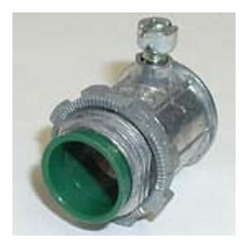 Bridgeport Fittings - Bridgeport 230-DCI2 1/2" EMT Set Screw Connector, Insulated, Die Cast