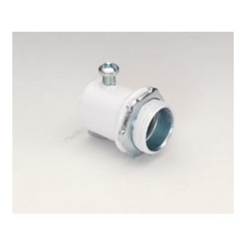 Bridgeport Fittings - Bridgeport 231-SW 3/4" EMT Set Screw Connector, Steel - White