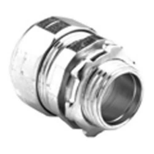 Bridgeport Fittings - Bridgeport 254-US 1-1/2" EMT Compression Connector, Steel (USA)