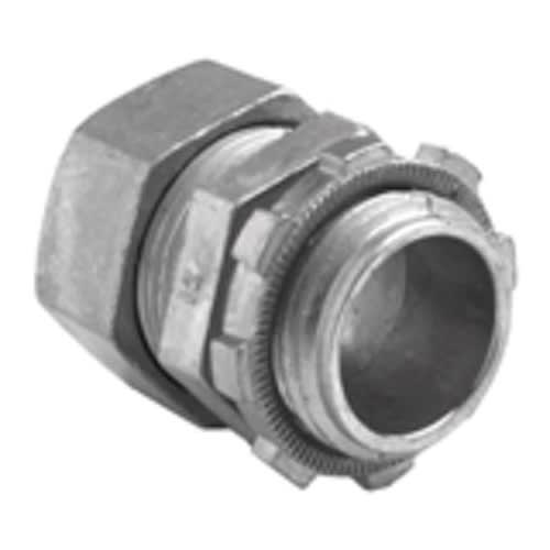 Bridgeport Fittings - Bridgeport 253-DC2 1-1/4" EMT Compression Connector, Zinc Die Cast