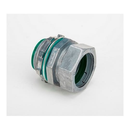 Bridgeport Fittings - Bridgeport 253-RTI2 1-1/4" EMT Raintight Insulated Compression Connector, Die Cast