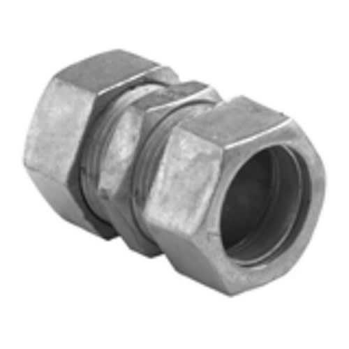 Bridgeport Fittings - Bridgeport 260-DC 1/2" EMT Compression Coupling, Zinc Die Cast