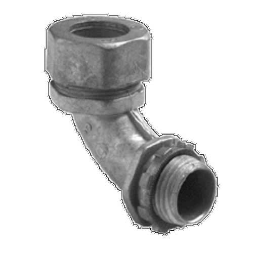Bridgeport Fittings - Bridgeport 270-DC2 1/2" EMT 90D Compression Connector, Die Cast