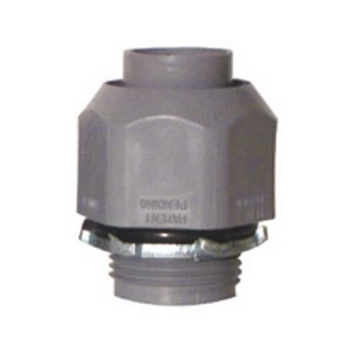 Bridgeport Fittings - Bridgeport 430-NMLTS 1/2" Liquidtight Straight Screw-On Connector, Non-Metallic