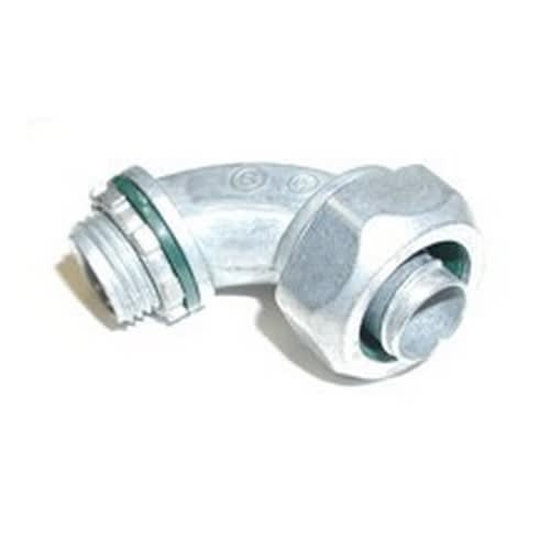 Bridgeport Fittings - Bridgeport 470-LT2 1/2" Liquidtight 90deg Connector, Zinc Die Cast