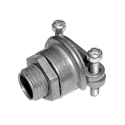 Bridgeport Fittings - Bridgeport 563-DC2 1/4" Multi-Purpose 2-screw Strap Connector, FMC/AC/MC/NM, Die Cast