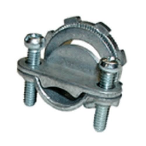 Bridgeport Fittings - Bridgeport 650-HD2 3/8" 2-Screw Heavy Duty Strap Oval Connector, NM/SJO, Die Cast