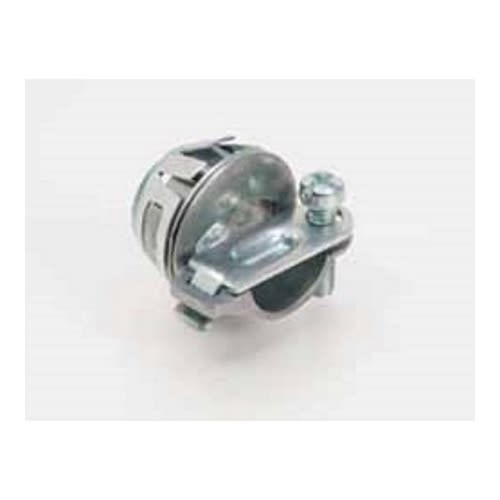 Bridgeport Fittings - Bridgeport 651SP 3/8" Snap-in 1-Screw Strap Oval Connector, NM/SJO, Die Cast