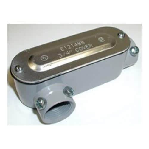 Bridgeport Fittings - Bridgeport LR-46CGC 2" Combination Type-LR Conduit Body w/ Cover & Gasket, Aluminum