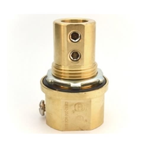 Bridgeport Fittings - Bridgeport MCH-100 1" Grounding Hub, Raintight, Brass