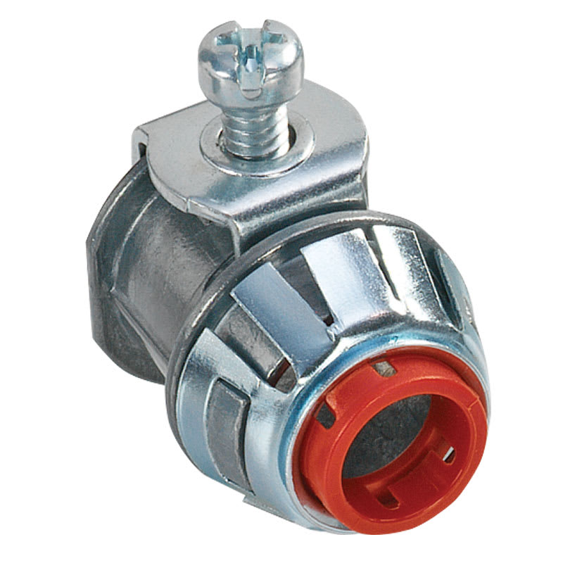 Bridgeport Fittings - Bridgeport SG38ASP 3/8" AC/MC Snap-In Connector, Insulated, Die Cast