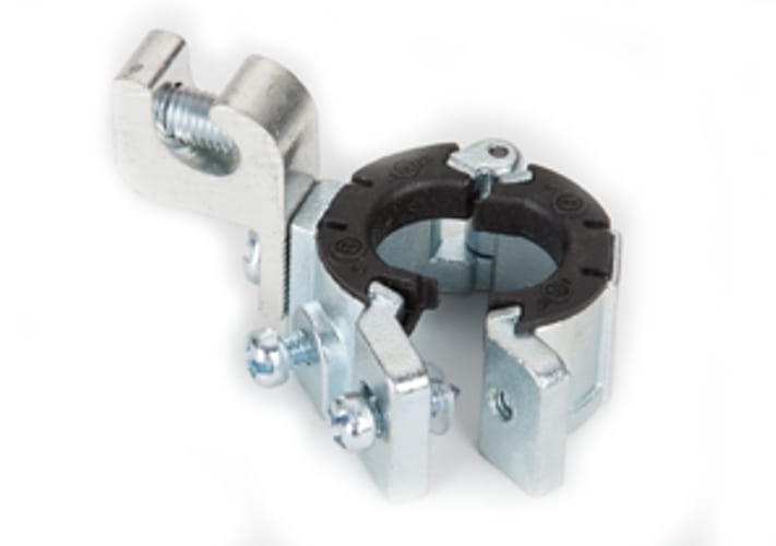 Bridgeport Fittings - Bridgeport SGBS-381CL 1/2" Split Grounding Bushing, Insulated, 14-4 Lug, Steel