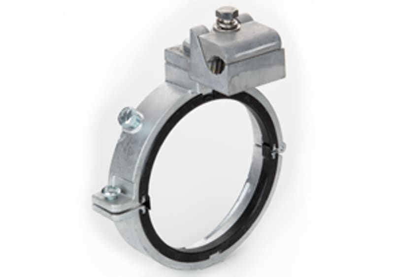 Bridgeport Fittings - Bridgeport SGBS-39150 5" Split Insulated Grounding Bushing, 350-500MCM Lug, Steel