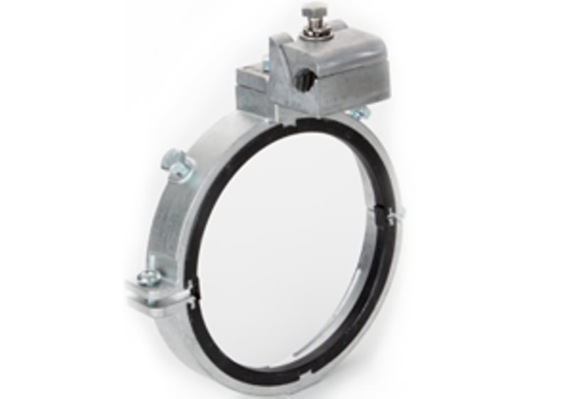 Bridgeport Fittings - Bridgeport SGBS-39250 6" Split Insulated Grounding Bushing, 350-500MCM Lug, Steel