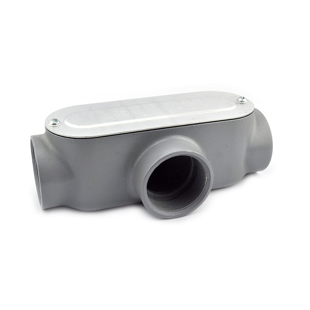 Bridgeport Fittings - Bridgeport T-48CG 3" Type-T Conduit Body w/ Cover & Gasket, Aluminum