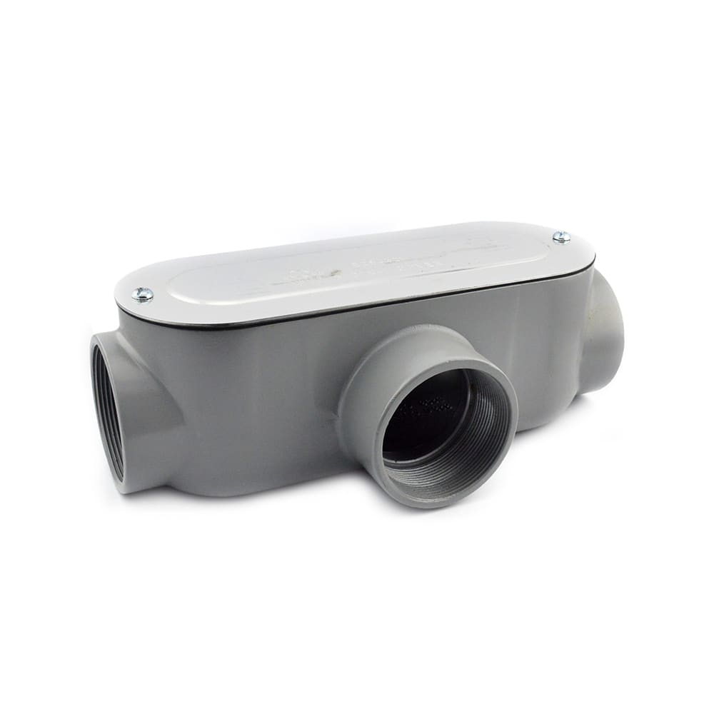 Bridgeport Fittings - Bridgeport T-49CG 3-1/2" Type-T Conduit Body w/ Cover &amp; Gasket, Aluminum